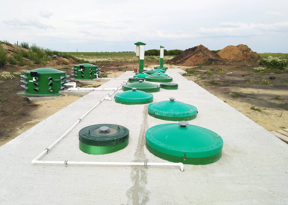 Хозяйственно-бытовой сток - 60 м3 в сутки, производство шампиньенов, Пензенская обл.